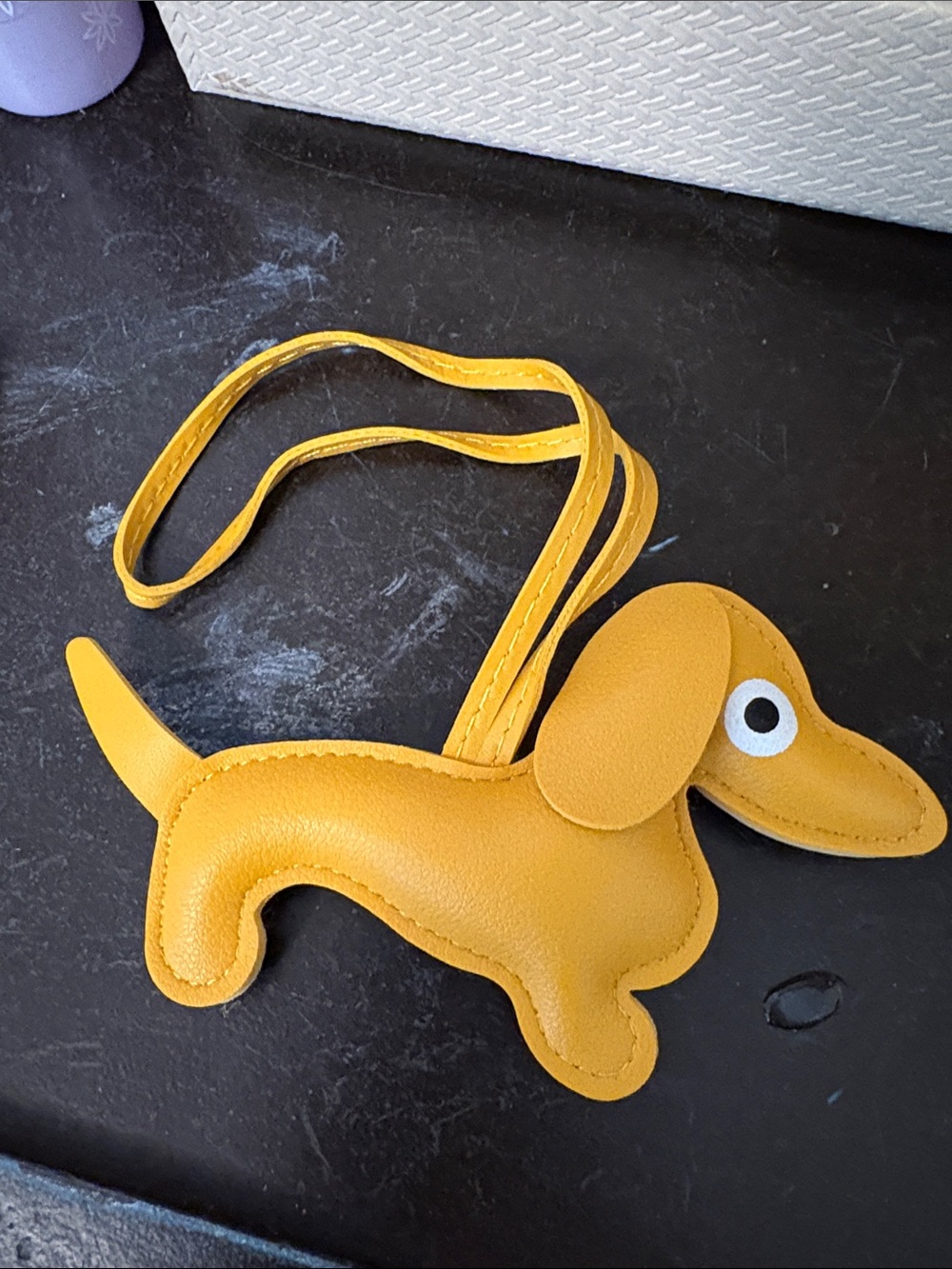 Kids Yellow Dachshund Crossbody Bag - Unbranded